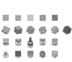 SLS Printing Extraordinariamente complejo Modelo de cubo de Rubik